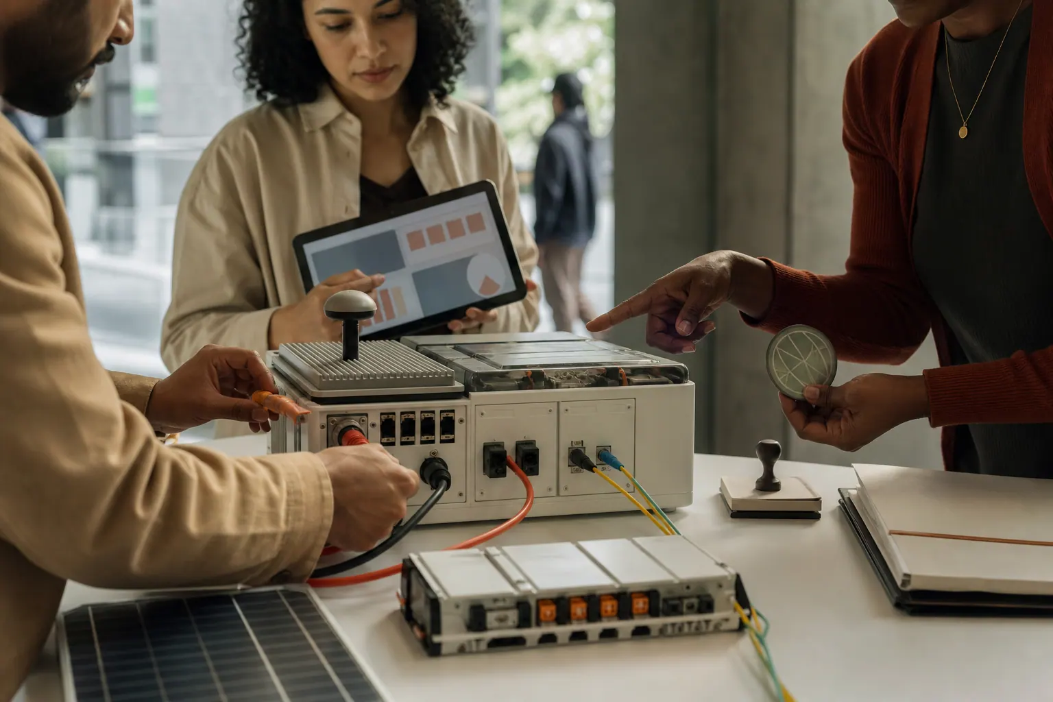 tecnologias emergentes representado em composição editorial sobre dez tecnologias emergentes mostram inovação migrando para energia, materiais e biologia.