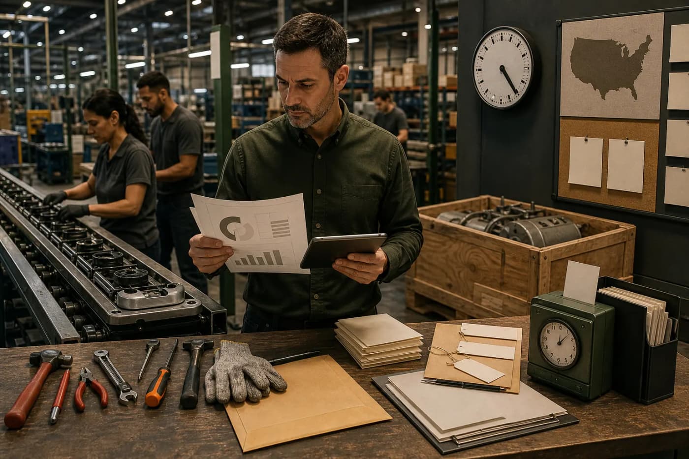 produtividade representado em composição editorial sobre produtividade dos eua cresce 1,4% e custo do trabalho avança 1,3% no segundo trimestre.